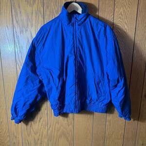 Big Mac Authentic Workwear Blue Fleece Lined Nylon Jacket Size M